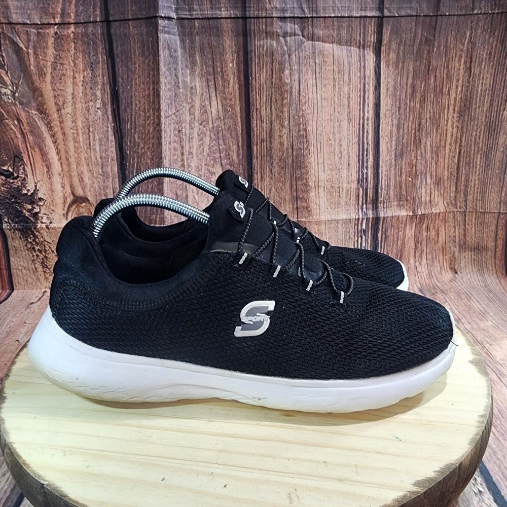 Skechers S Sport Mens Size 12 F190-8 Memory Foam Black Running Shoes Sneakers